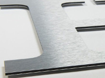 alluminio composito sagomato a forma di lettera