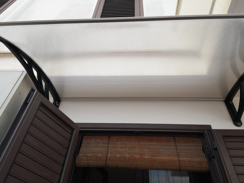 Lastre Di Copertura In Policarbonato,Fogli In Acrilico Trasparente Resistente Alle Intemperie,Rivestimento Di Tetti,Pensilina Tettoia Per Esterno Serra Pannelli Di Ricambio (0.6x2m