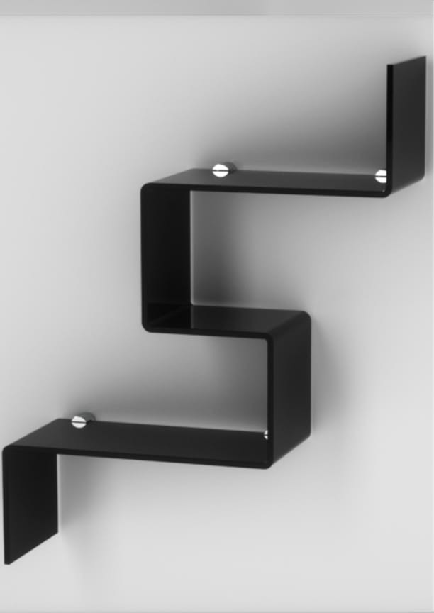 libreria plexiglass design nera