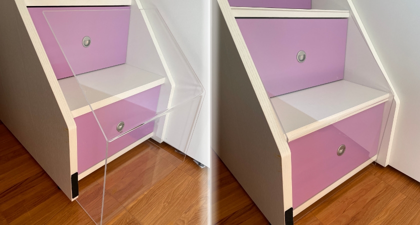 Protezione per Scale Bambini in Plexiglass