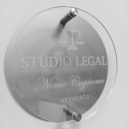 Targa Aziendale Personalizzata In Alluminio E Plexiglass – Insegna 25x25 Cm Con Logo, Made In Italy, Professionale Per Negozi E Uffici